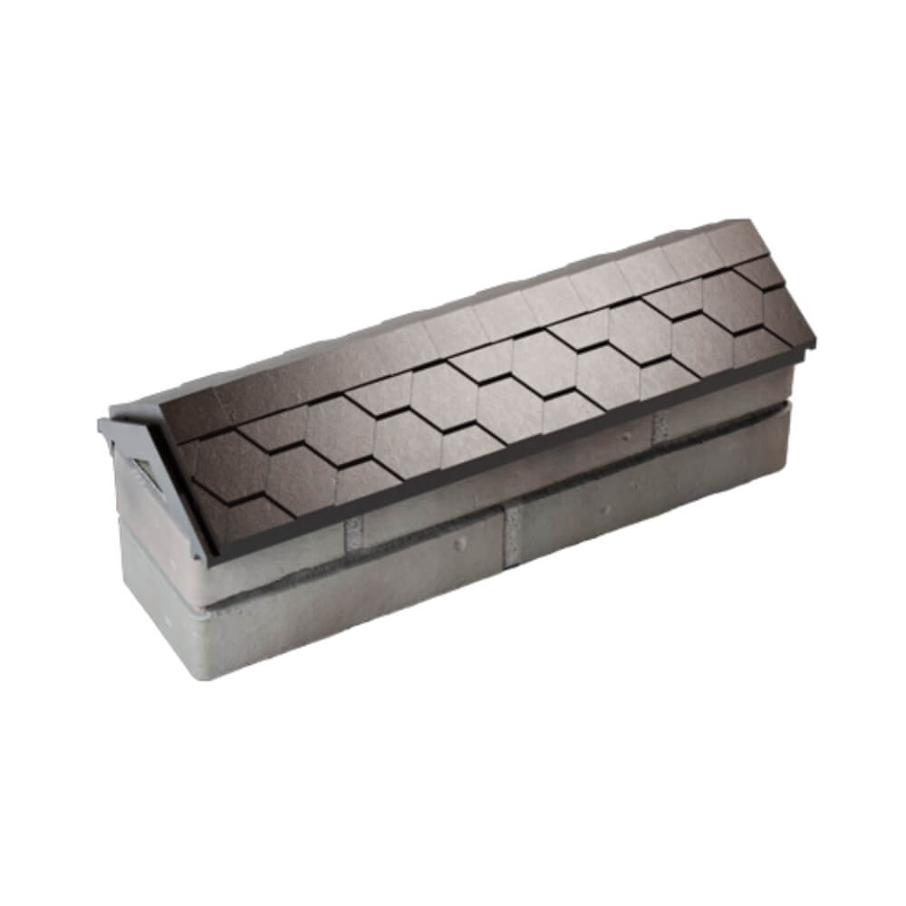 Парапет Zking Эверест Коричневый с посадкой на 0.5 кирпича (130мм)